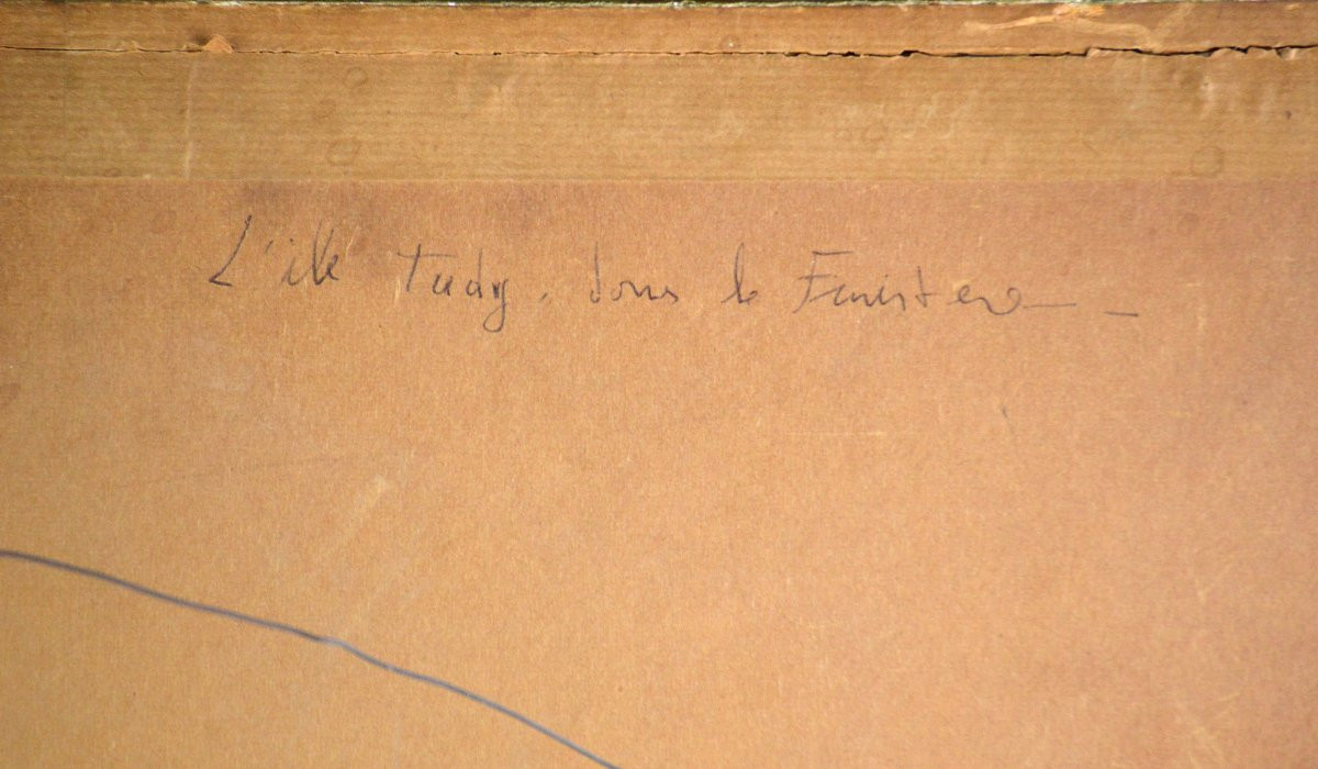 Raymond Renefer 1879-1957. "L'Île Tudy, dans le Finistère."-photo-7