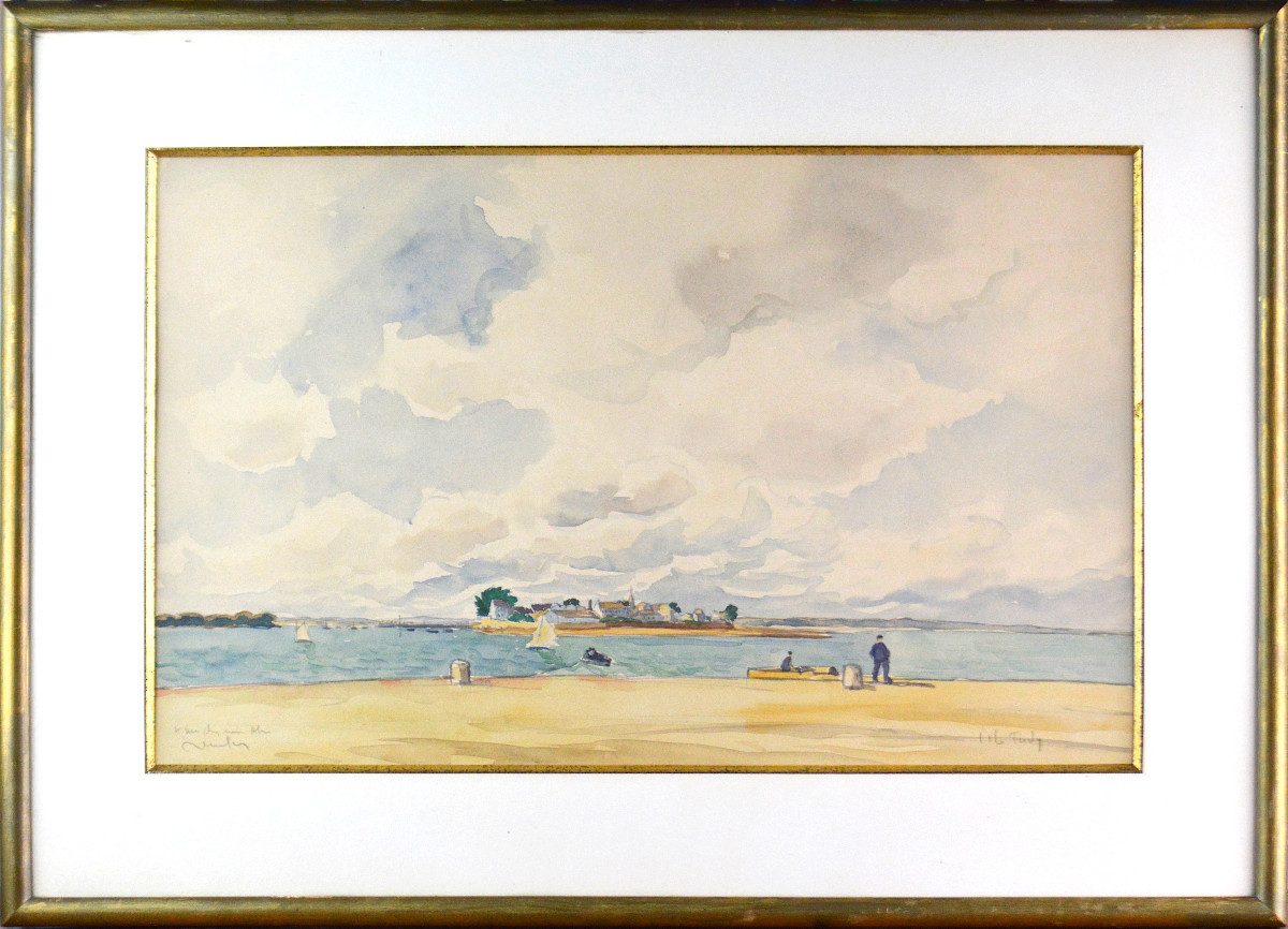 Raymond Renefer 1879-1957. "L'Île Tudy, dans le Finistère."