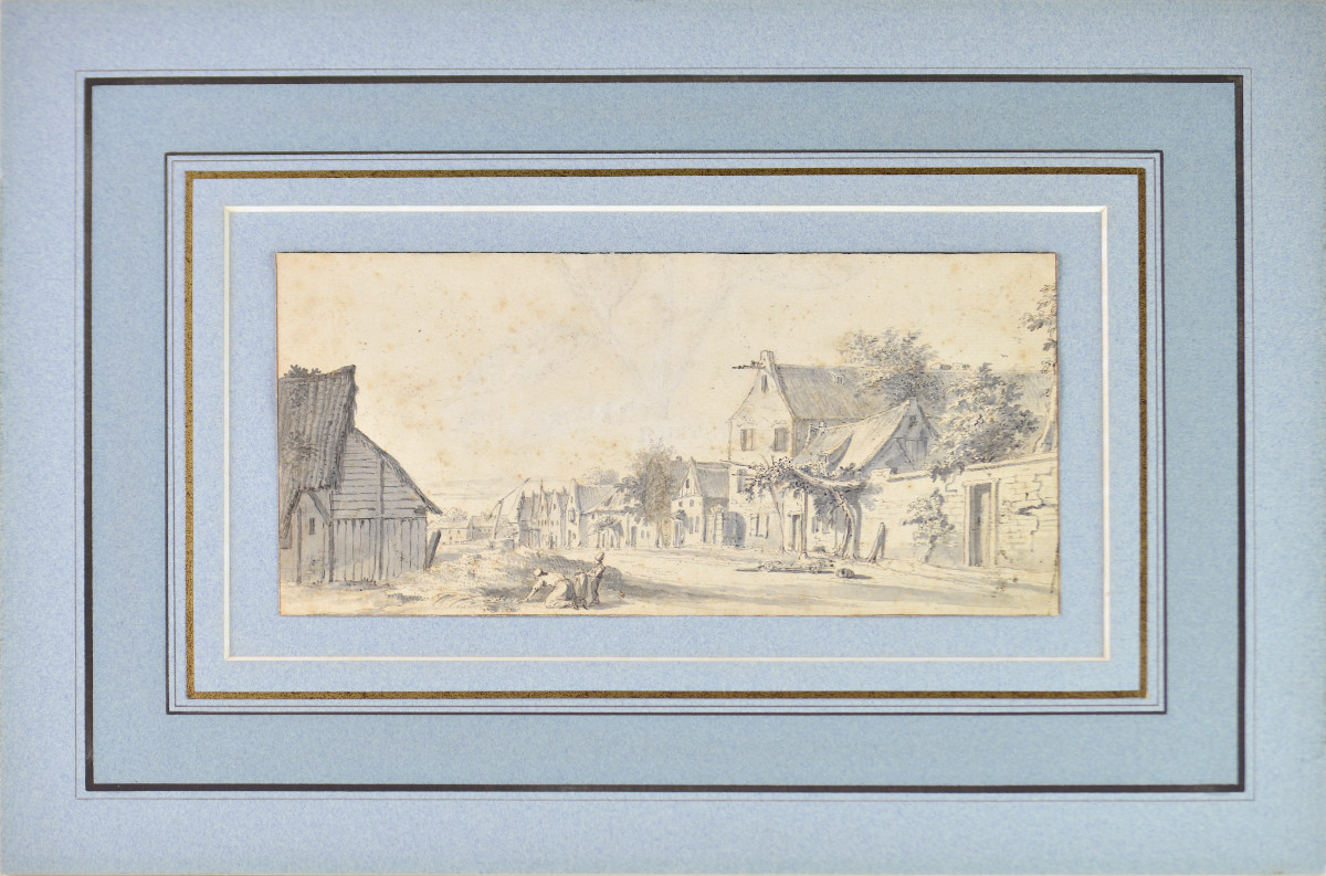 Dutch School, 18th Century. "village View."