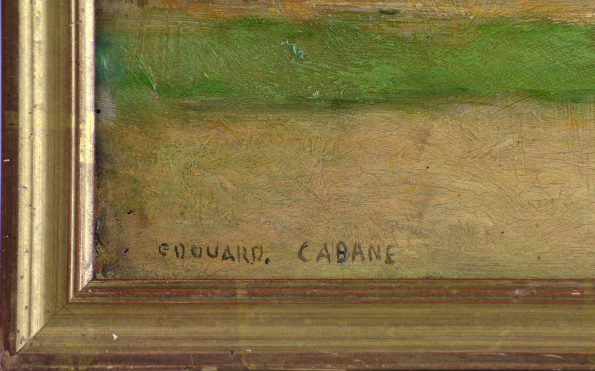 Édouard Cabane 1857-1942. "L'entrée de la maison d'Henri Martin à Marquayrol."-photo-4