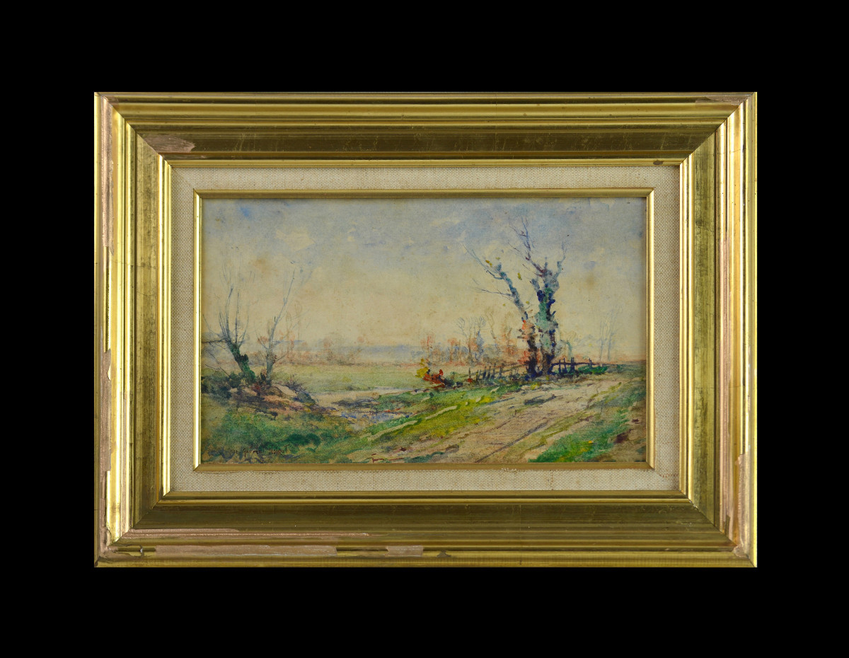 Jean-Gabriel Noirot 1887-1963. "Paysage vers Saint-Gérand-le-Puy, Allier."-photo-2