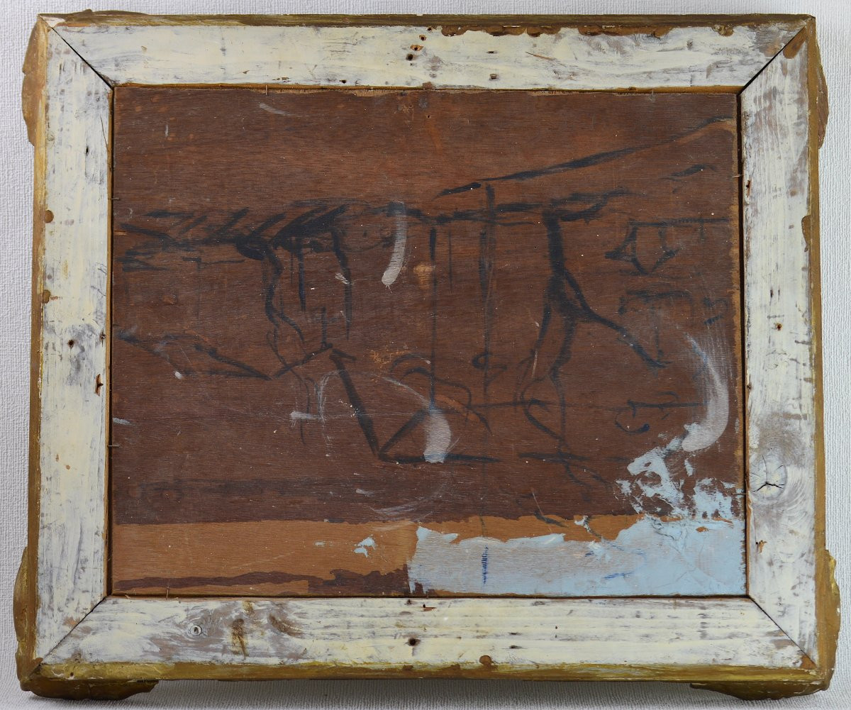 Dominique Manago né en 1902.  "Maisons à St-Rémy-de-Provence."-photo-5