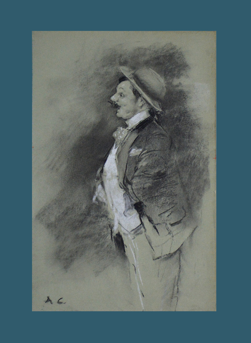  Antoine Calbet 1860-1944.  "music Hall Singer."