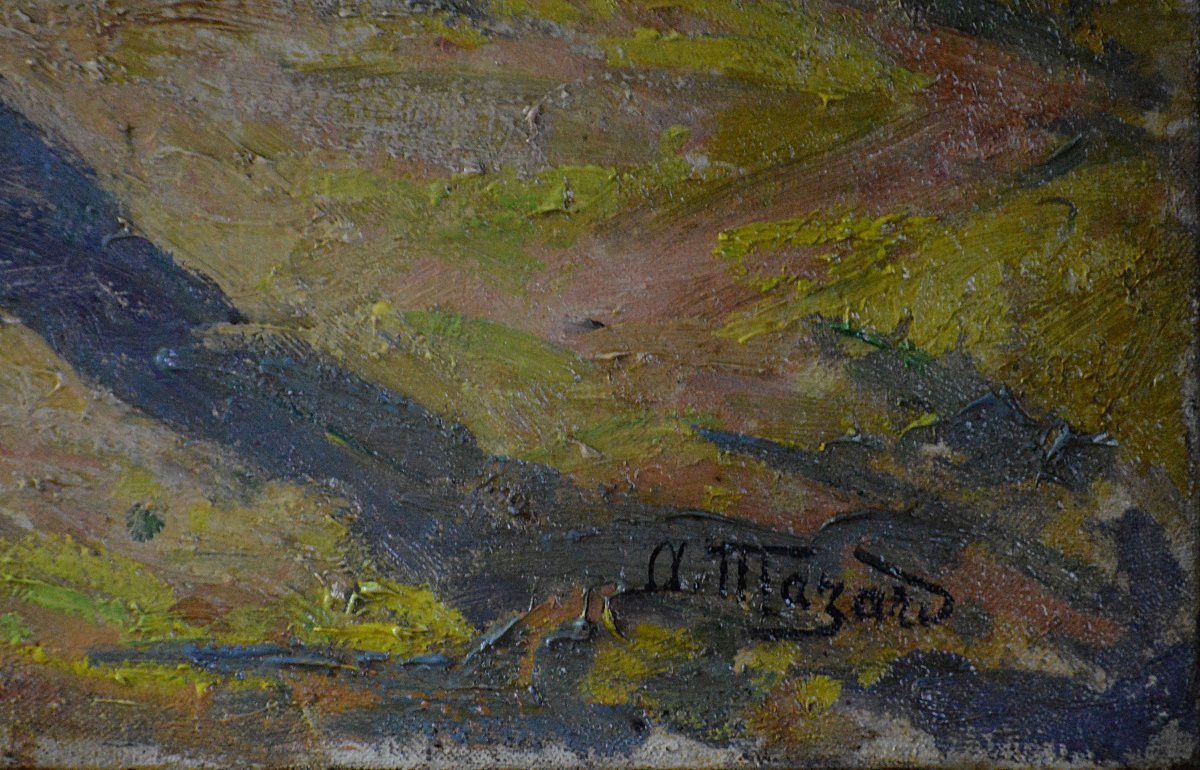 Alphonse Henri Mazard 1865-1939. "Effet de lumière."-photo-1