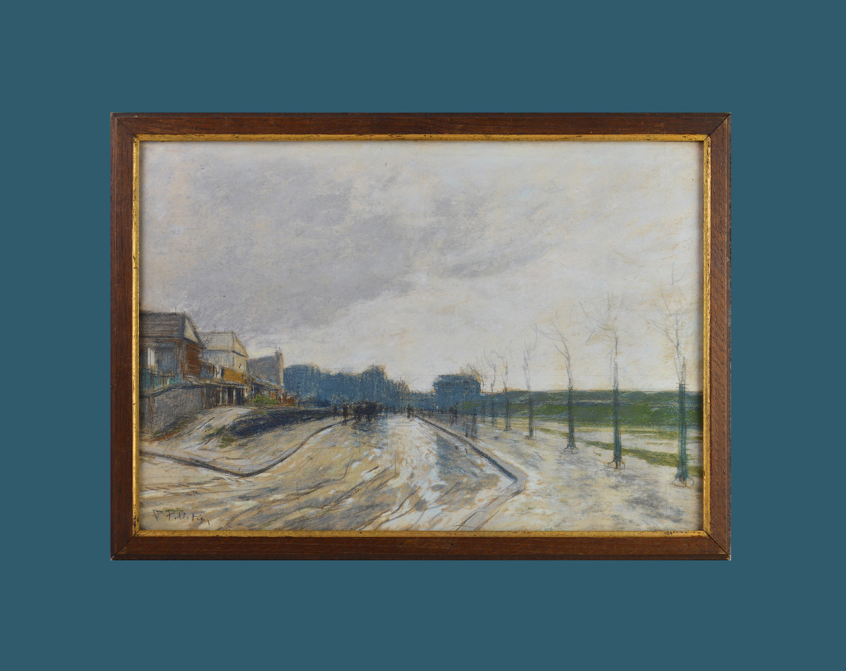 Pierre-Jacques Pelletier 1869-1931. "Saint-Ouen, marché Malik vers 1914."-photo-2