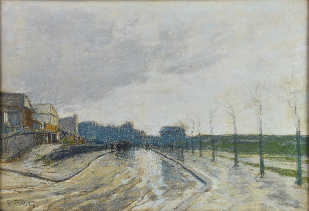 Pierre-Jacques Pelletier 1869-1931. "Saint-Ouen, marché Malik vers 1914."-photo-3