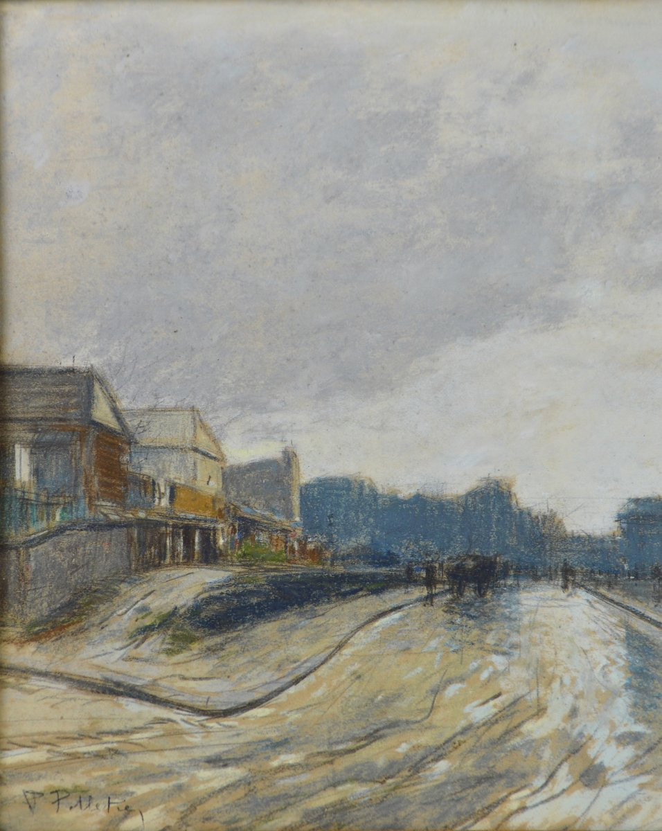 Pierre-Jacques Pelletier 1869-1931. "Saint-Ouen, marché Malik vers 1914."-photo-1