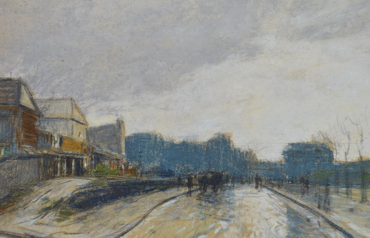 Pierre-Jacques Pelletier 1869-1931. "Saint-Ouen, marché Malik vers 1914."-photo-3