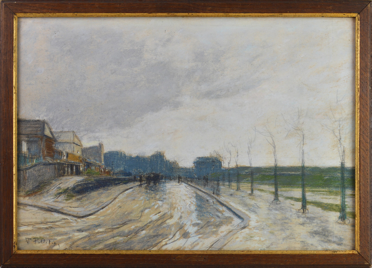 Pierre-Jacques Pelletier 1869-1931. "Saint-Ouen, marché Malik vers 1914."