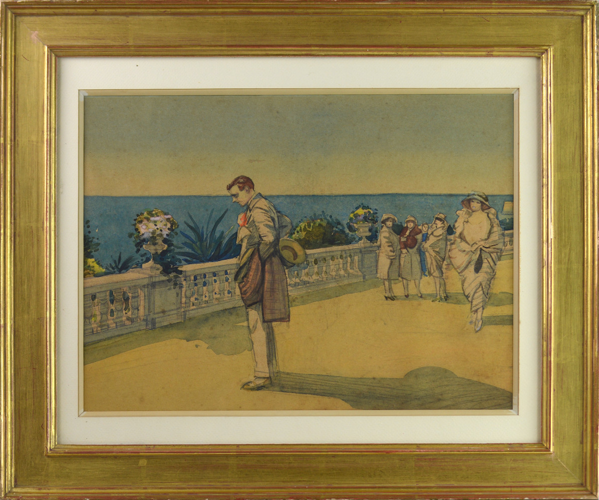 Tony Minartz 1873-1944. “Promenade sur la Côte d’Azur.”