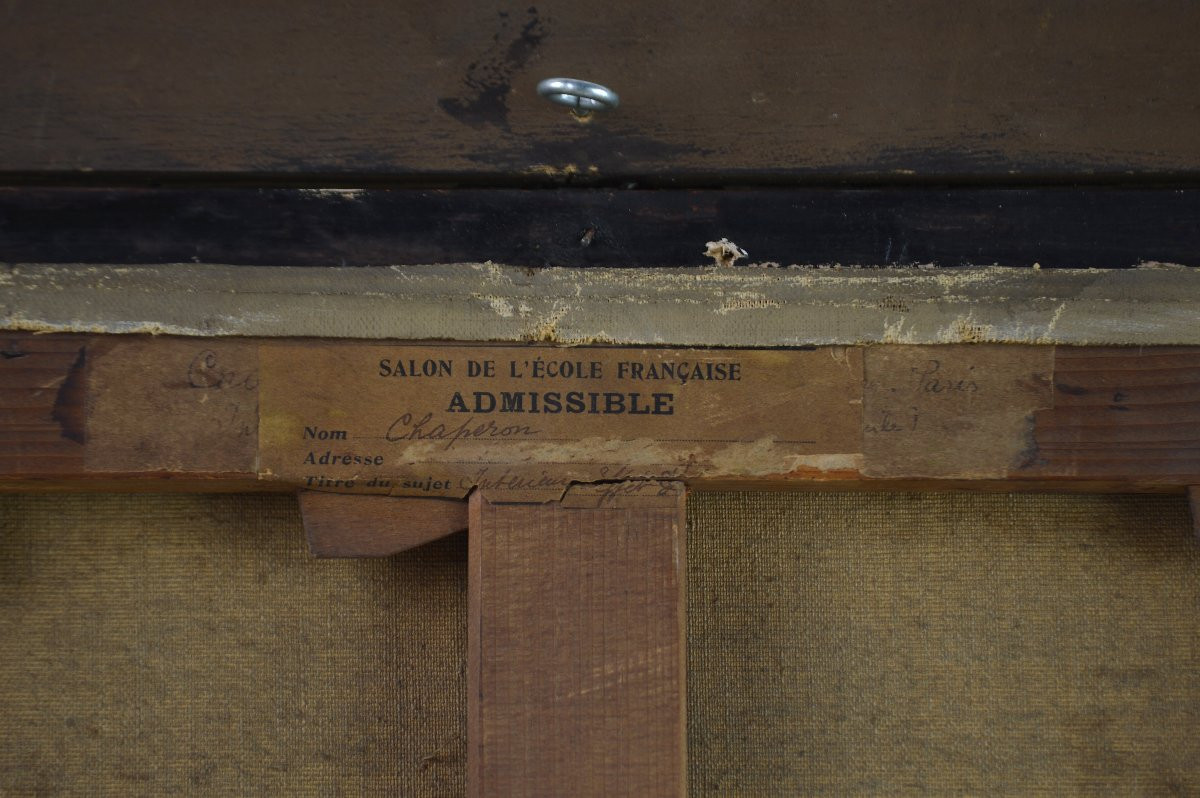 Émile Chaperon 1868-1946. “Scène d'intérieur.”-photo-5