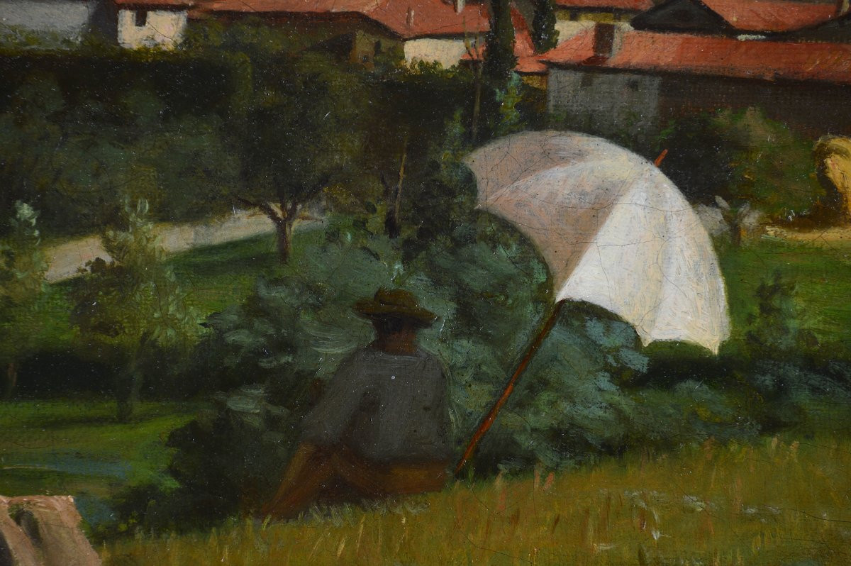 Antoine Flachat (?-1897). “Peintre sur le motif à Saint-Paul-en-Jarez.”-photo-4