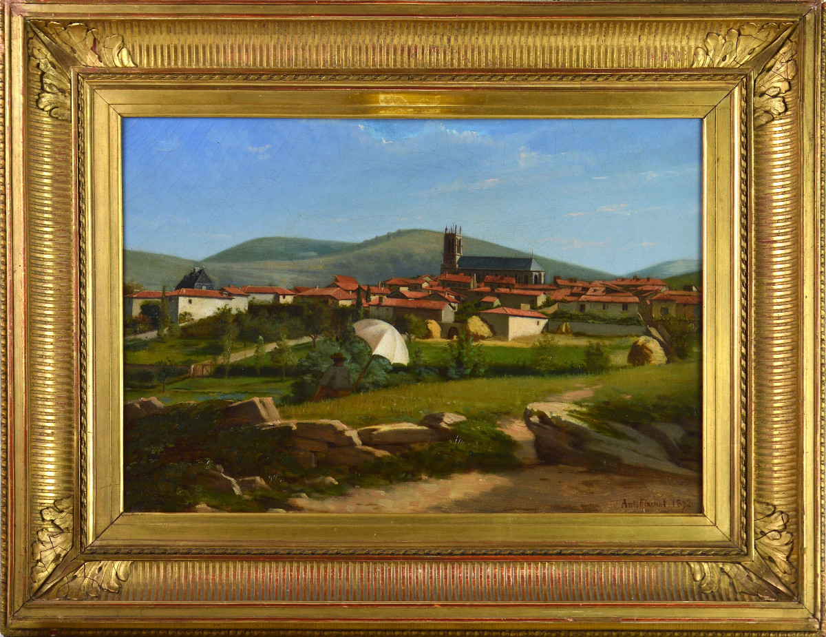 Antoine Flachat (?-1897). “Peintre sur le motif à Saint-Paul-en-Jarez.”