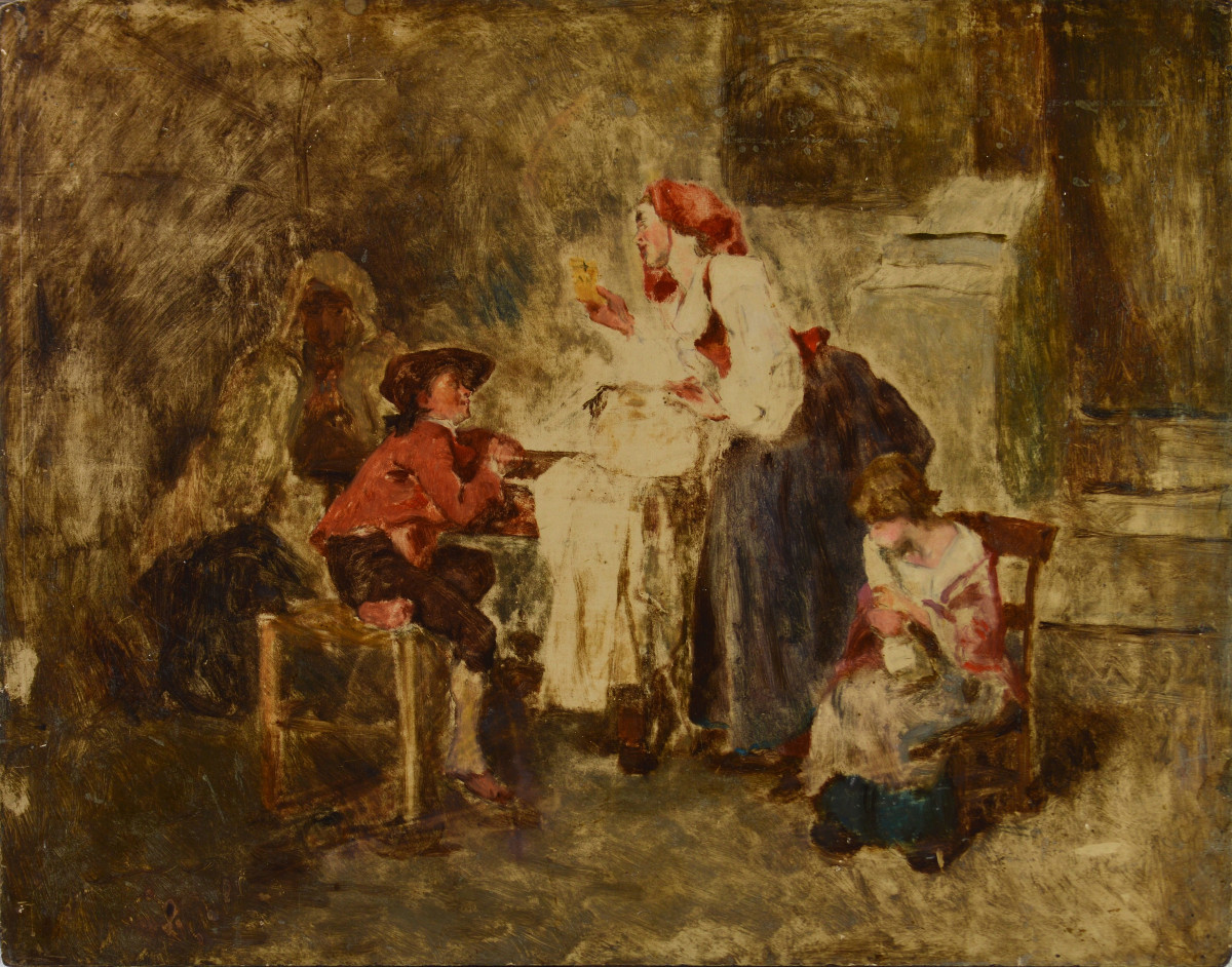 Théodore Valerio 1819-1879. (Attribué à). “Famille.”