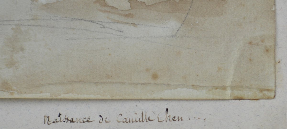 Bernard Gaillot (1780-1847). "Naissance de Camille Chen..." -photo-5