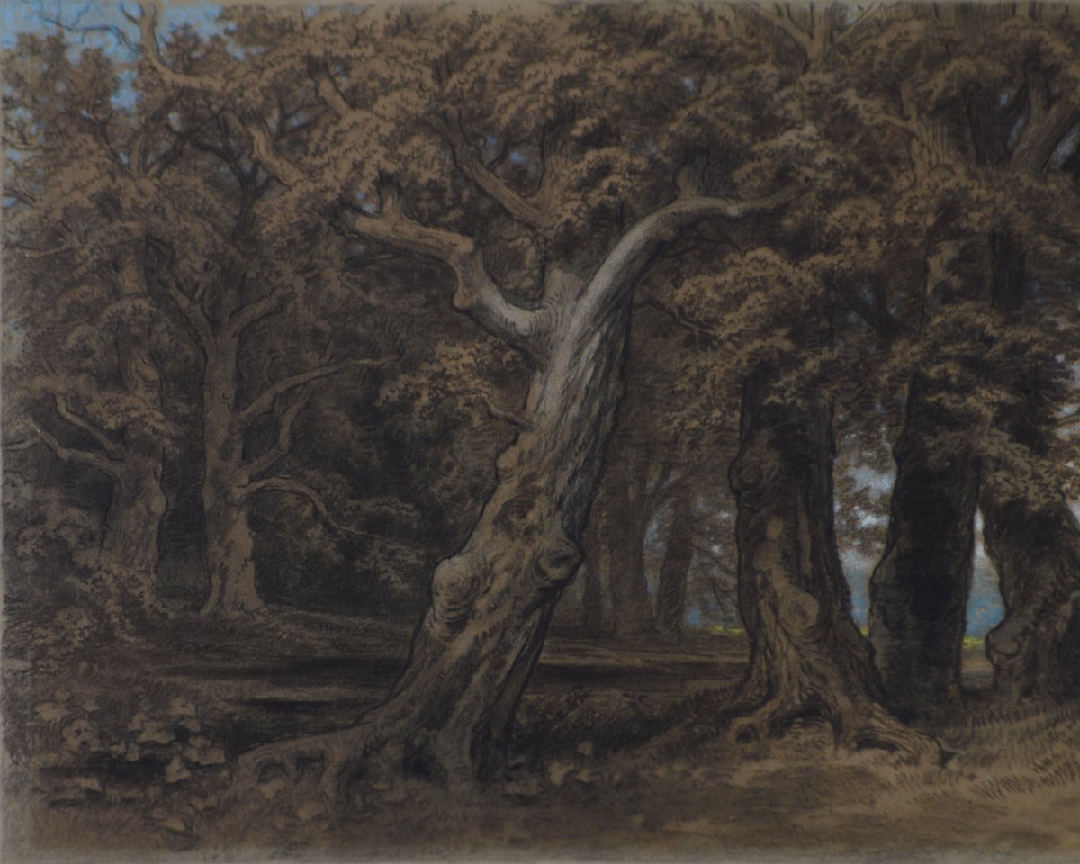 François Fortuné Antoine Ferogio (1805-1888). “La pause du chasseur.”-photo-1