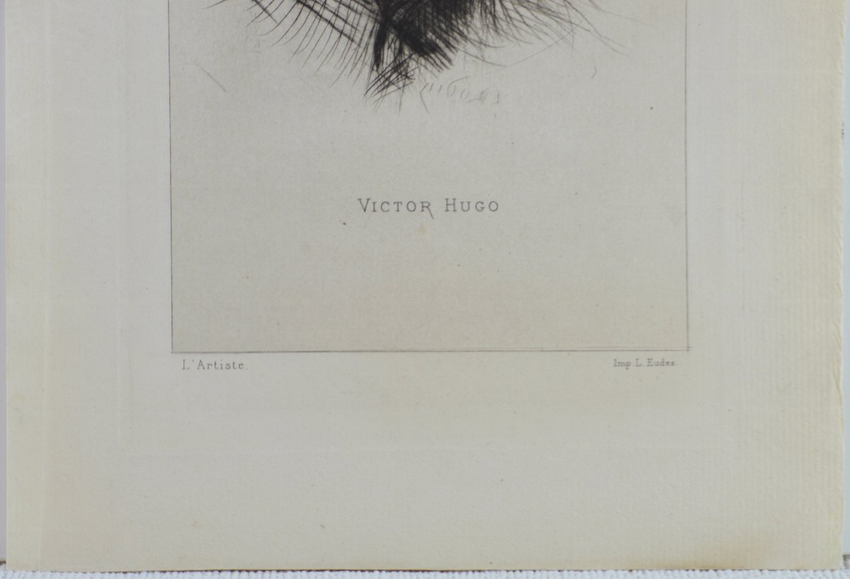 Auguste Rodin (1840-1917).  "Portrait de Victor Hugo de trois quarts." -photo-2