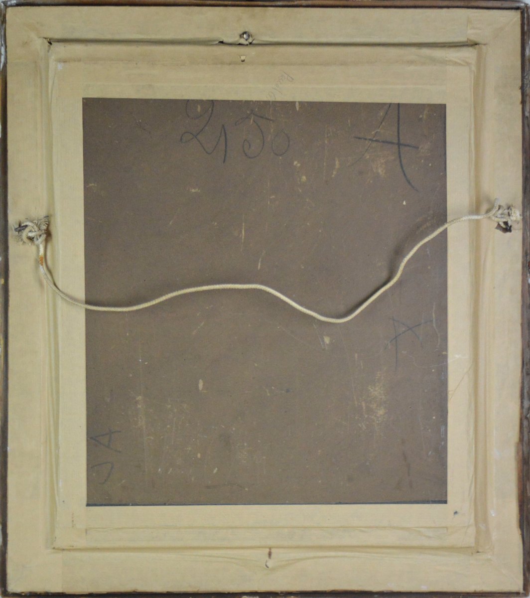 École française du XIXᵉ siècle. "Portrait de femme."-photo-6