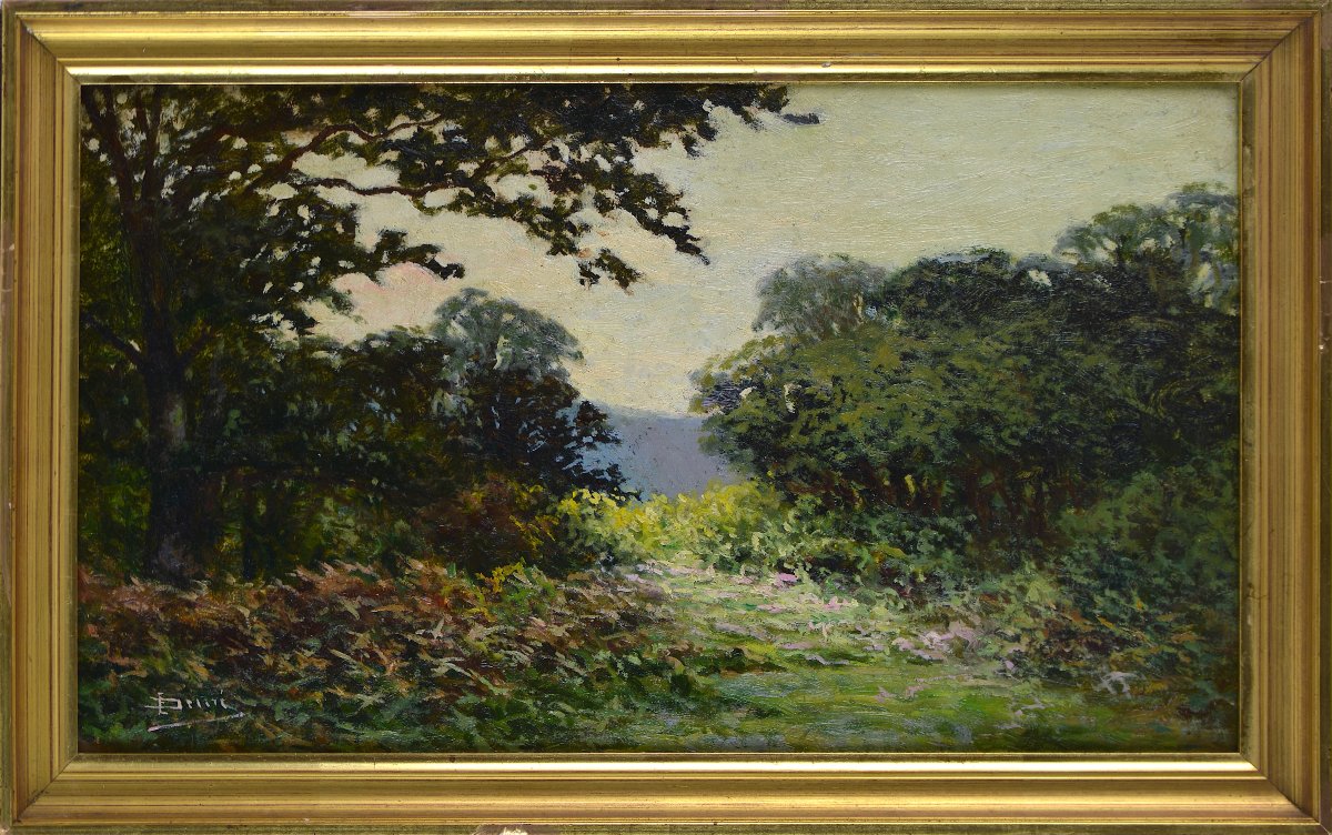 émile Demé, 19th/20th Century. “cornouillers Forest Near Tarbes.”