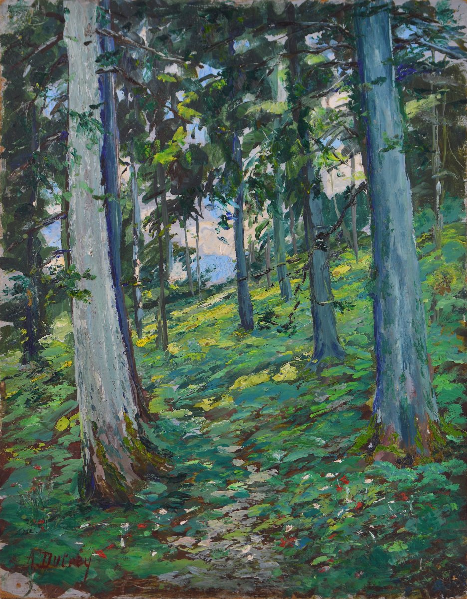 Adrien Dutrey, 19th/20th Century. "undergrowth."