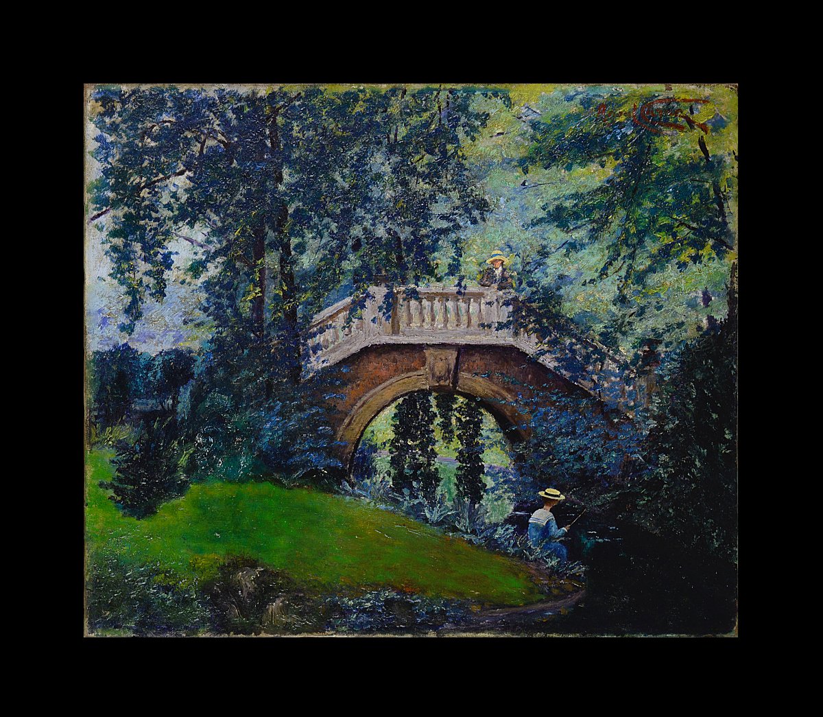 Raoul Carré, 1868–1933. “the Bridge At Parc Monceau.”-photo-2