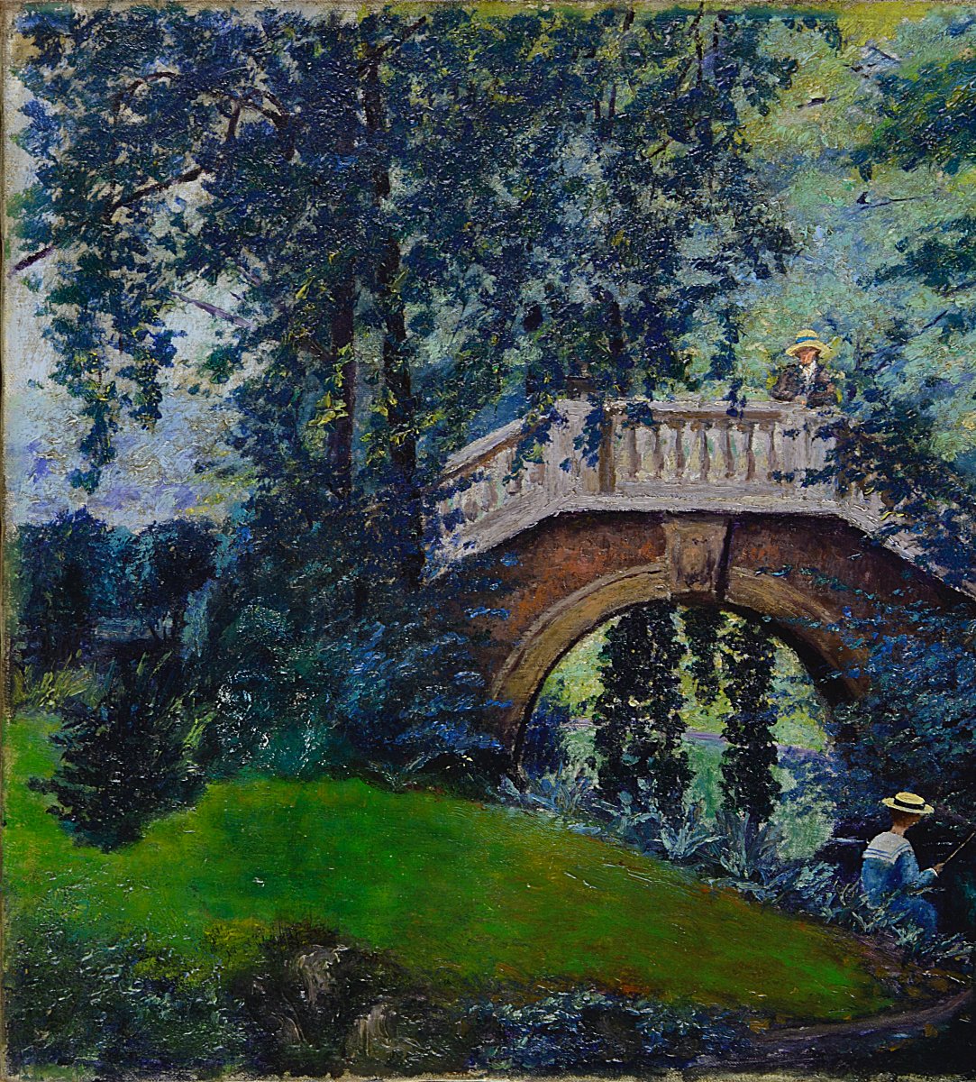 Raoul Carré, 1868–1933. “the Bridge At Parc Monceau.”-photo-4