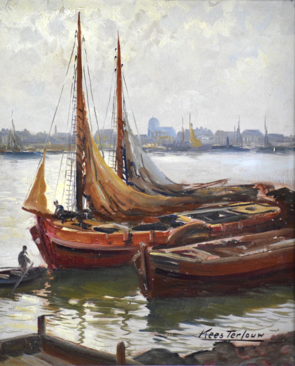 Kees Terlouw 1890-1948. "Vue de Port."-photo-2