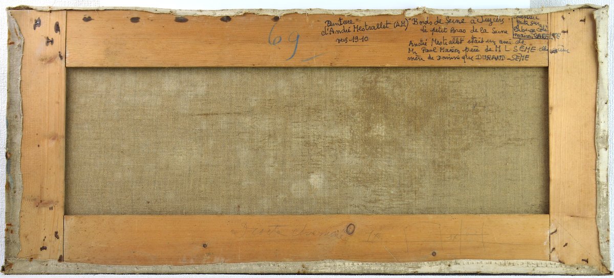 André-Louis Mestrallet (1874-1968). "Bords de Seine à Juziers."-photo-4