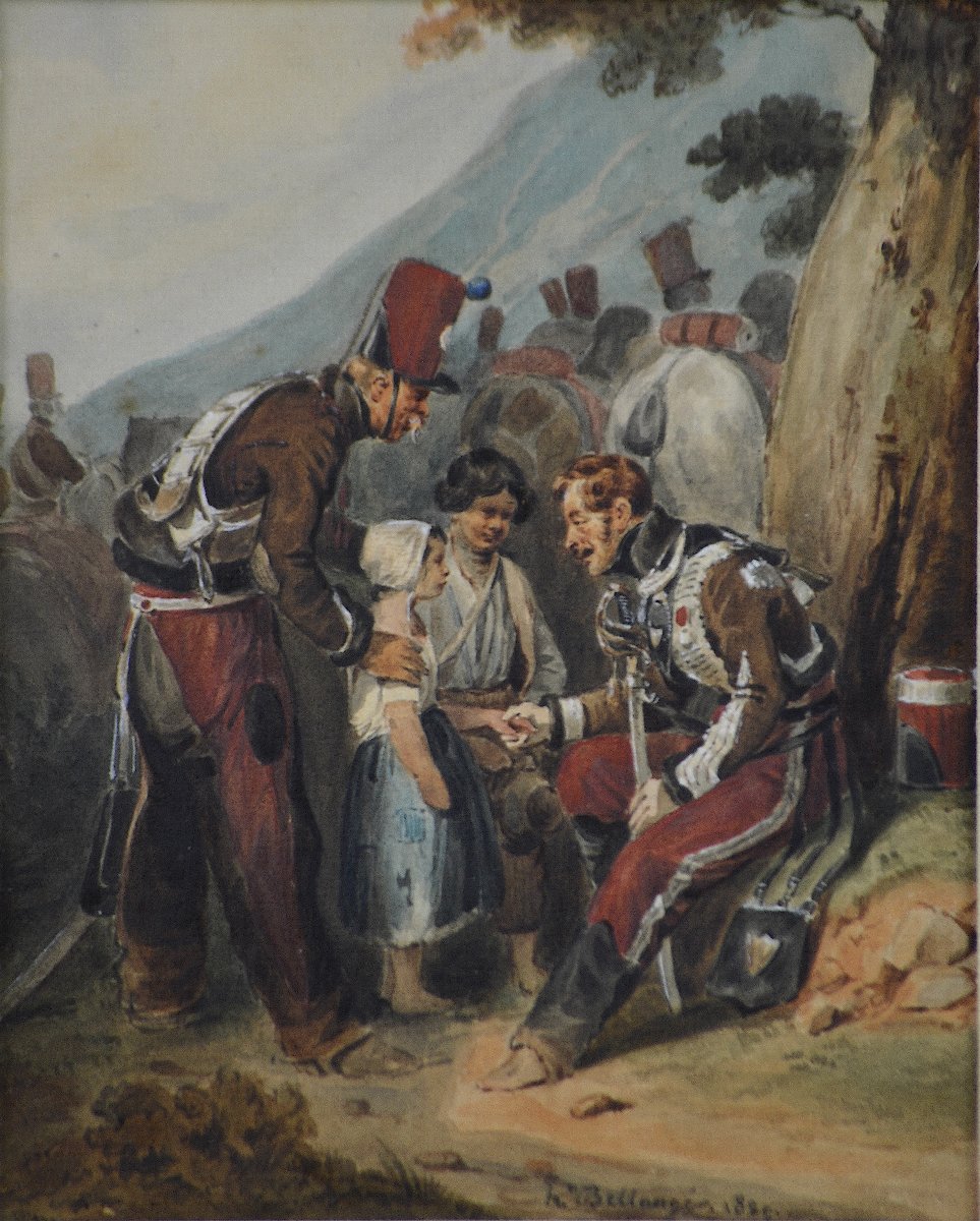Hippolyte Bellangé (1800–1866). “military Scene.”-photo-3