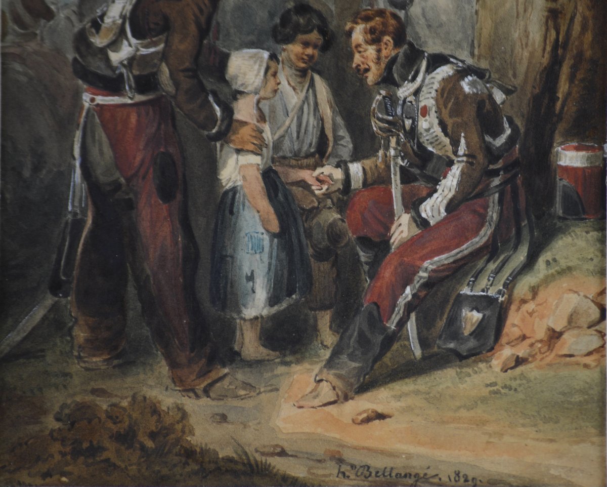 Hippolyte Bellangé (1800–1866). “military Scene.”-photo-2