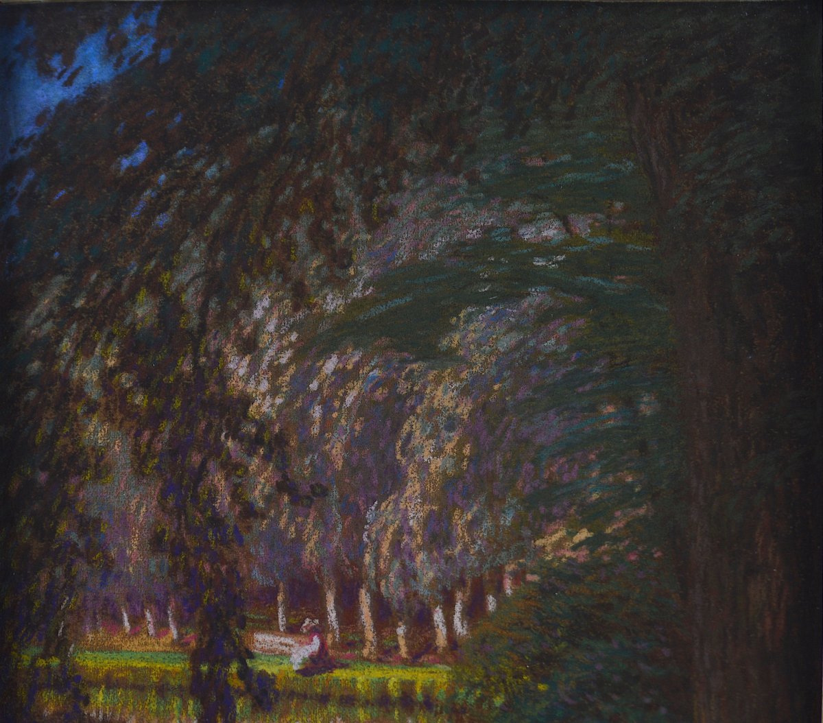 Jean-Georges Ferry 1851-1926. “Le bois d’amour à Pont-Aven.”-photo-2