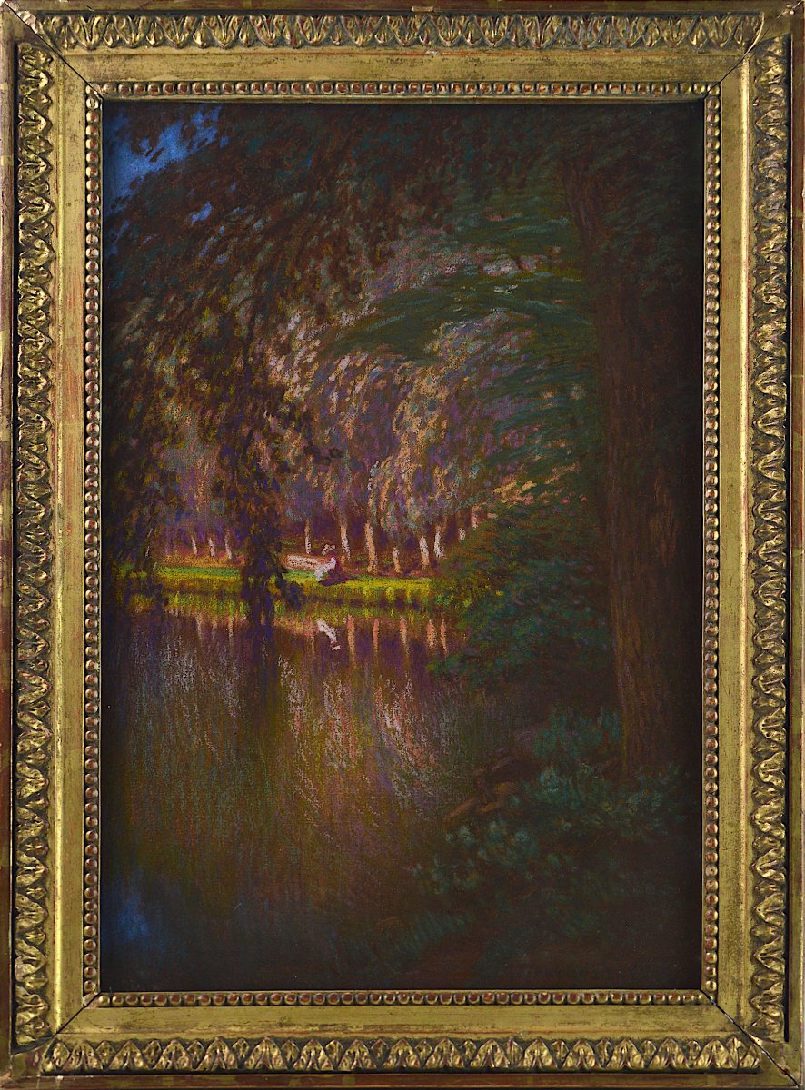 Jean-Georges Ferry 1851-1926. “Le bois d’amour à Pont-Aven.”