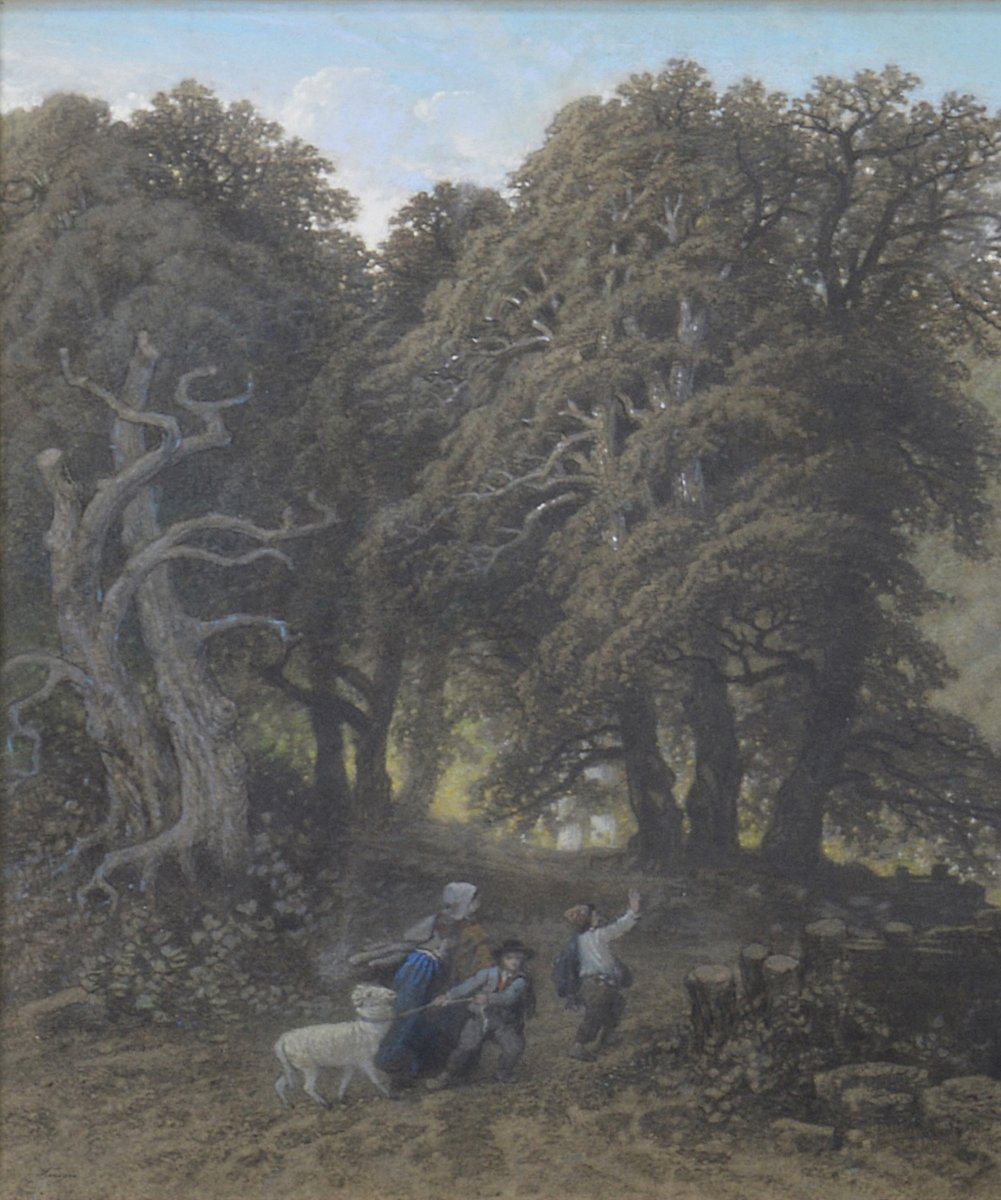 François Fortuné Antoine Férogio 1805-1888. "Paysage." -photo-1