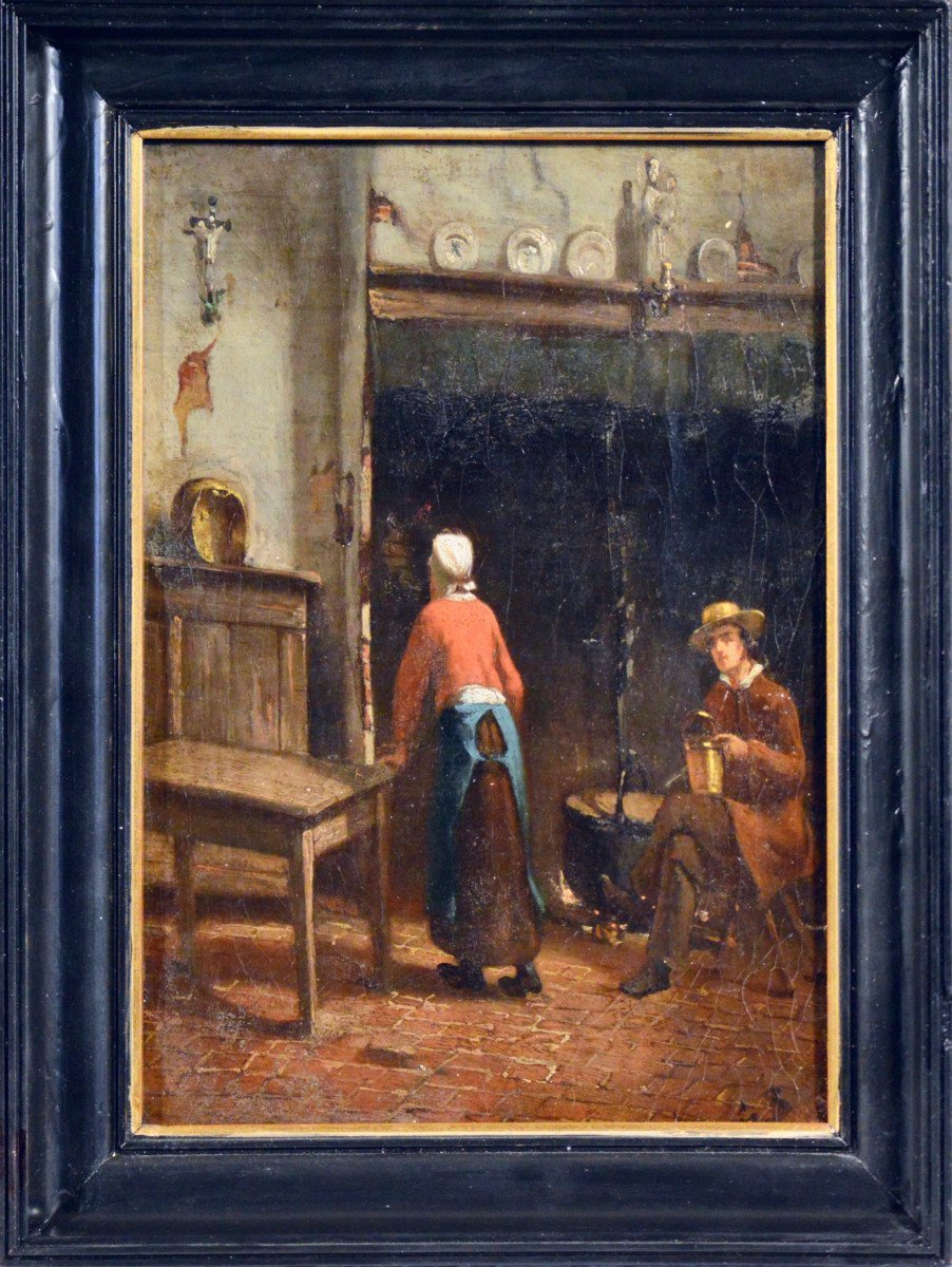 École Française XIXᵉ siècle. " La cuisine."