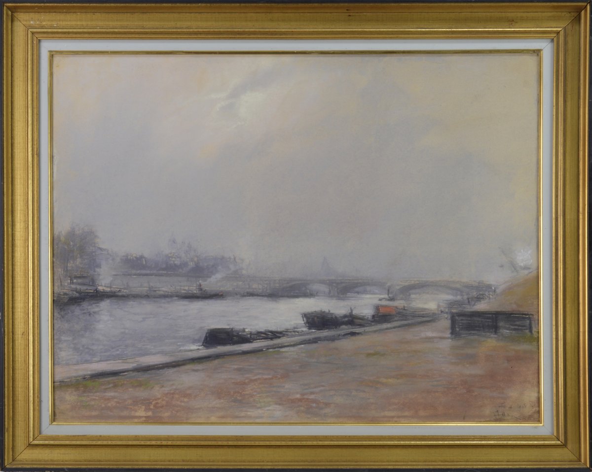 Pierre Jacques Pelletier, 1869–1931. “along The Seine In Paris.”
