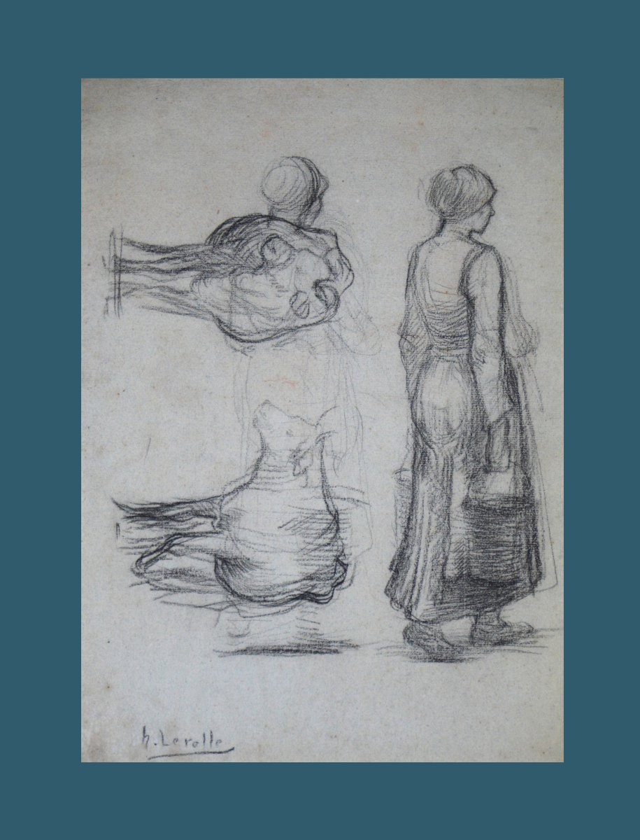 Henri Lerolle, 1848–1929. "farmers' Wives And Studies Of Cows."