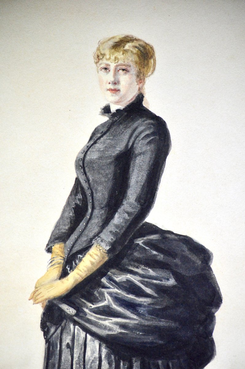 Anna Formstecher (1848- ?). "Élégante."-photo-4
