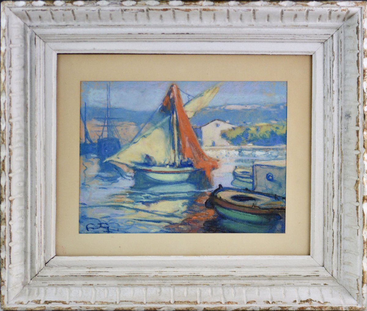 Louis Fortuney, 1875–1951. “the Port Of Sanary-sur-mer.”