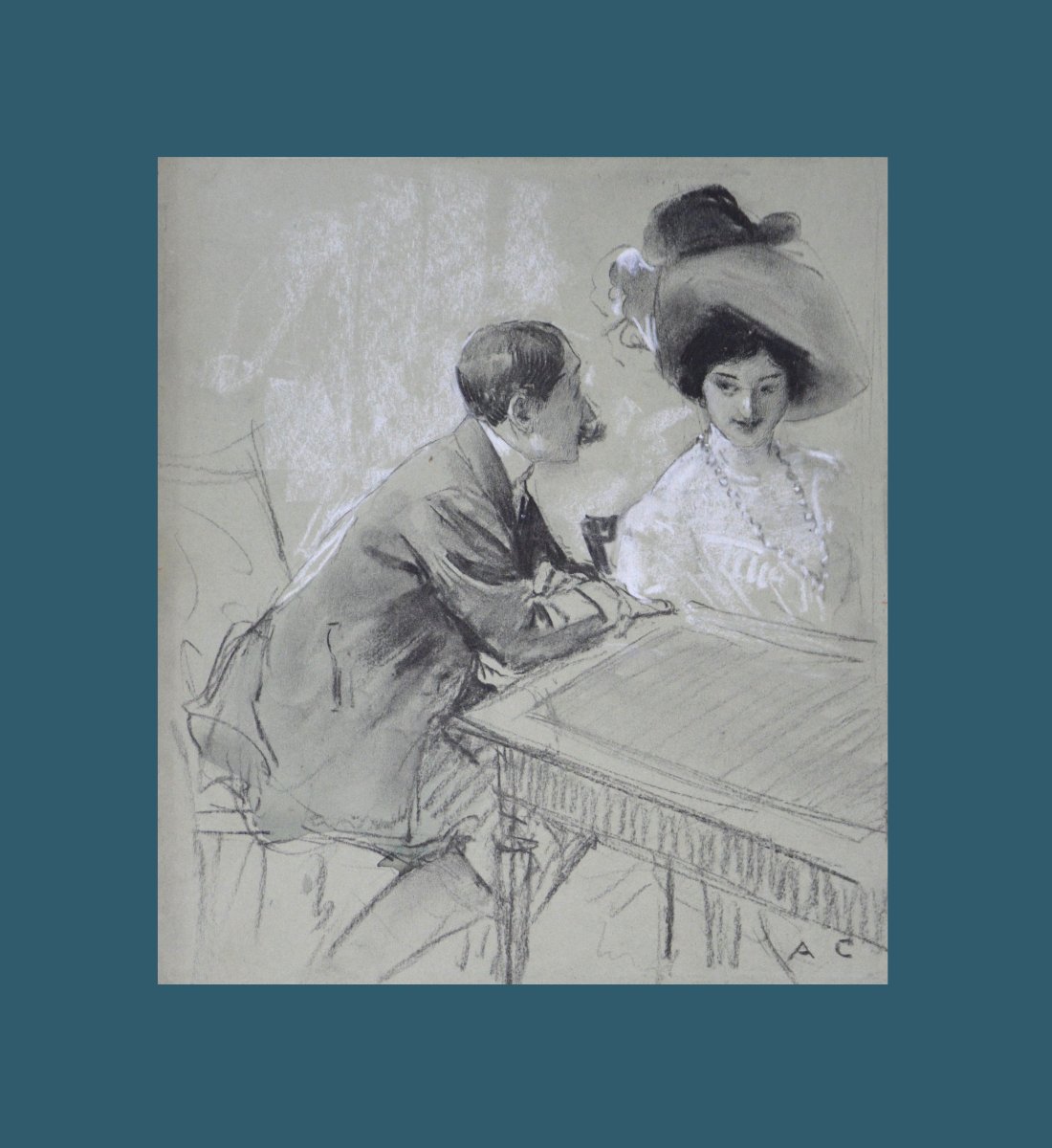 Antoine Calbet, 1860–1944. “the Conversation.” -photo-2