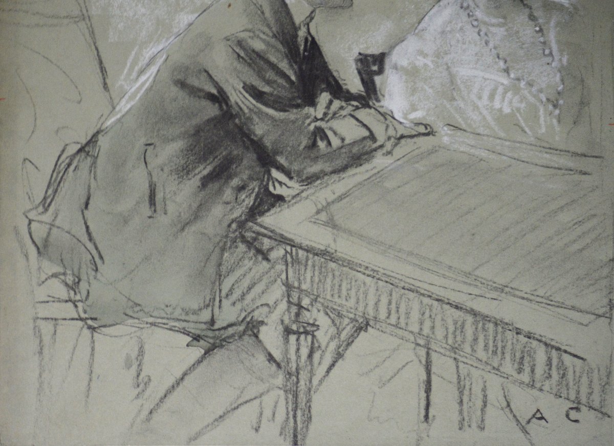 Antoine Calbet, 1860–1944. “the Conversation.” -photo-2