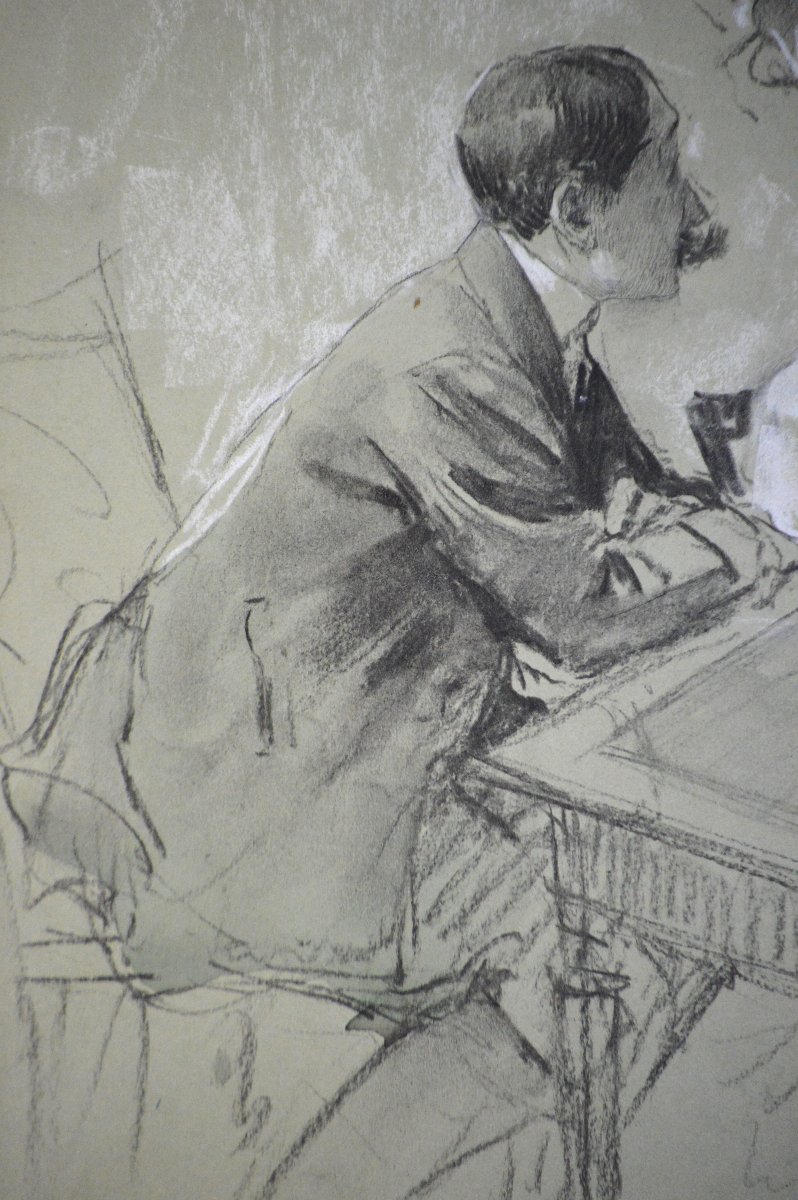Antoine Calbet, 1860–1944. “the Conversation.” -photo-3