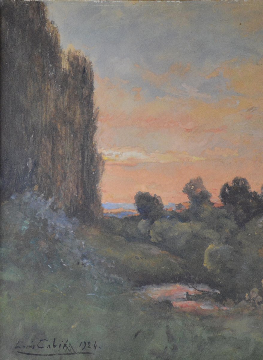 Louis-alexandre Cabié (1853–1939). "landscape."-photo-1