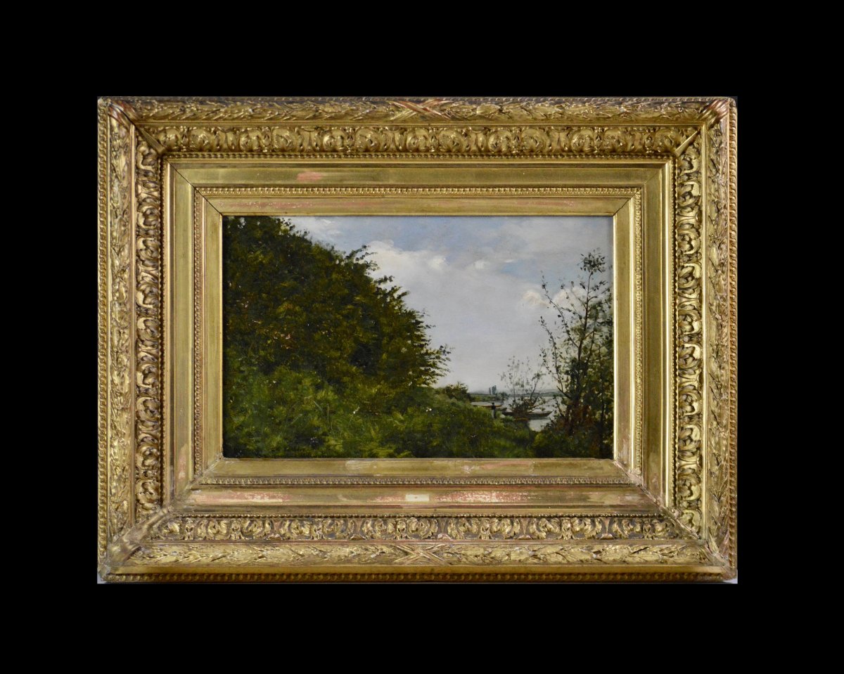 Paul-louis Bouchard, 1853–1937. "riverbank."-photo-2