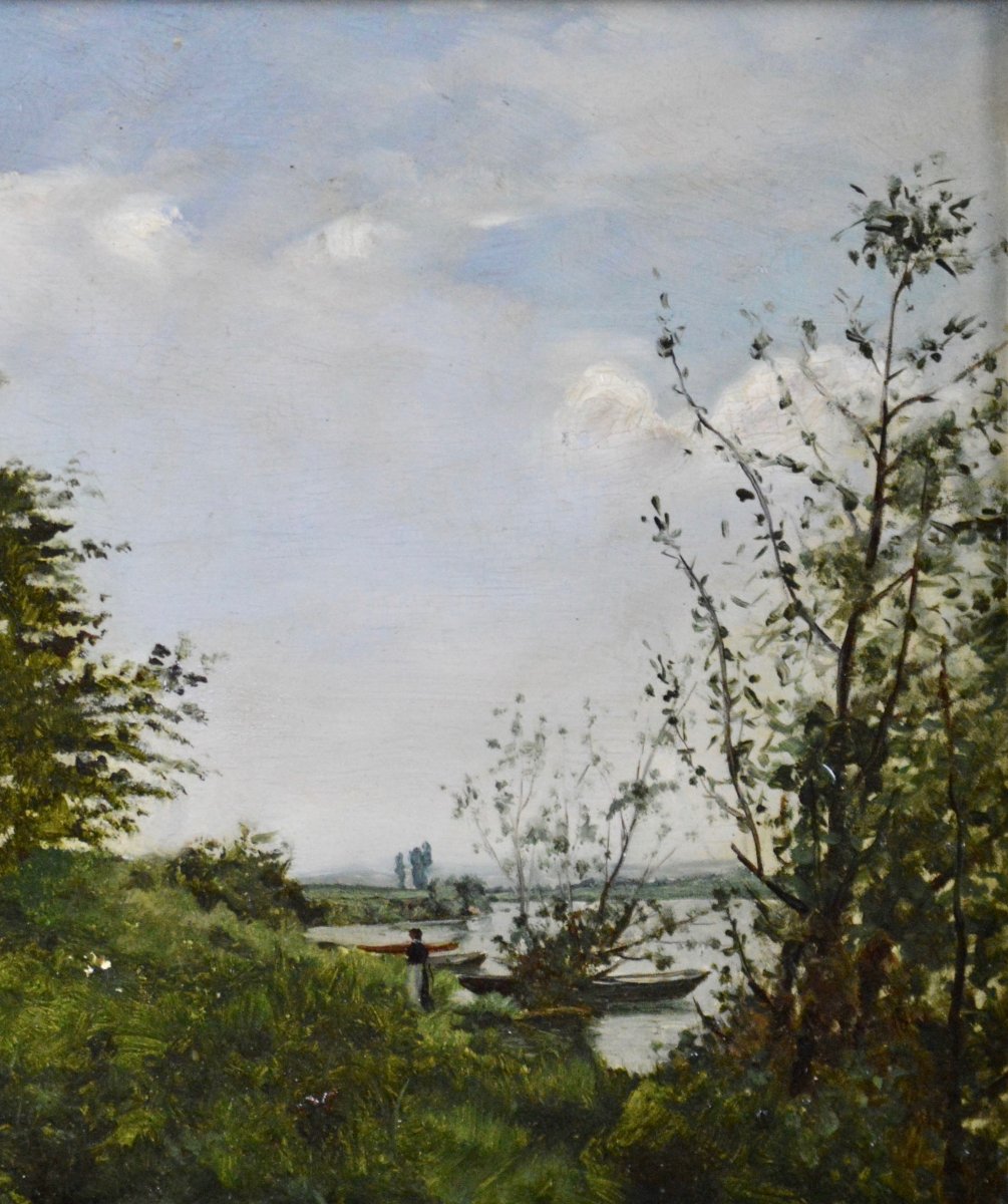 Paul-louis Bouchard, 1853–1937. "riverbank."-photo-2