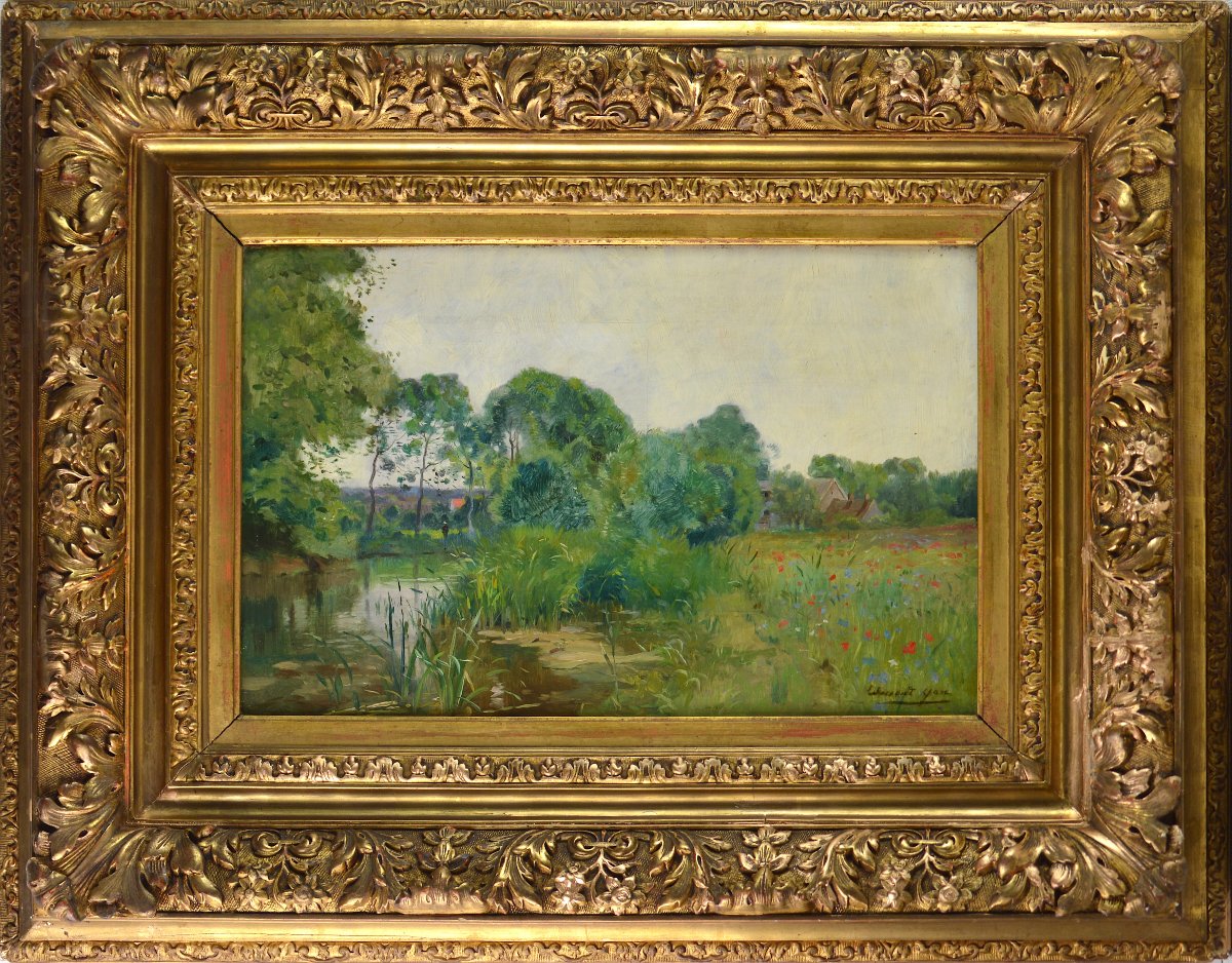 Edmond Charles Joseph Yon (1836–1907). “morning On The Essonne.”