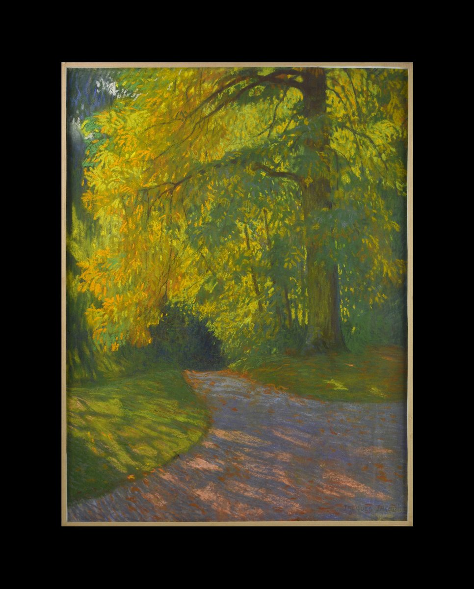 Jacques Jacobi (1877–1957). Swiss School. “path In A Park.”-photo-2