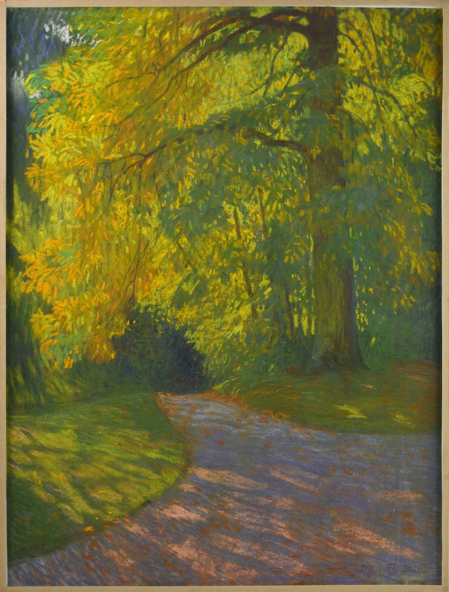 Jacques Jacobi (1877–1957). Swiss School. “path In A Park.”