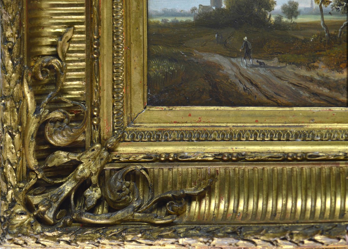 Jacob van Ruisdael (1628-1682) d'après. “Champ de céréales.”-photo-4
