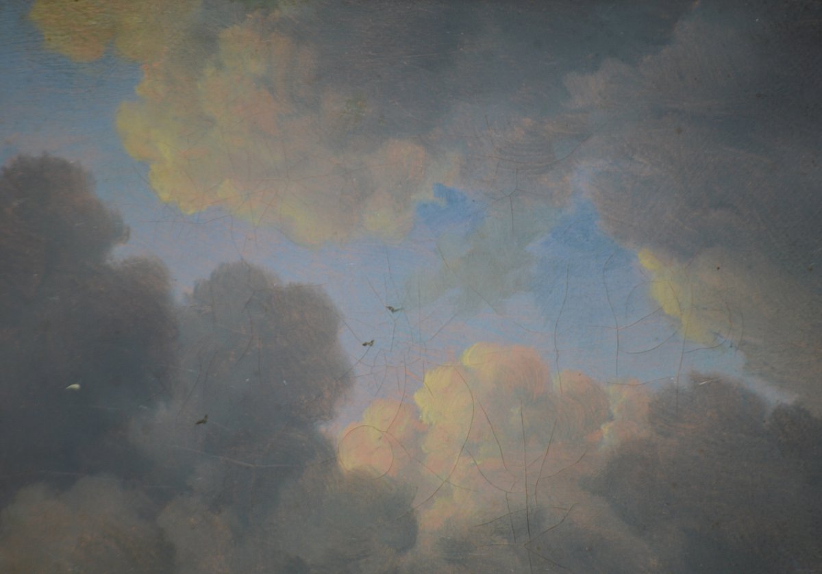 Jacob van Ruisdael (1628-1682) d'après. “Champ de céréales.”-photo-5
