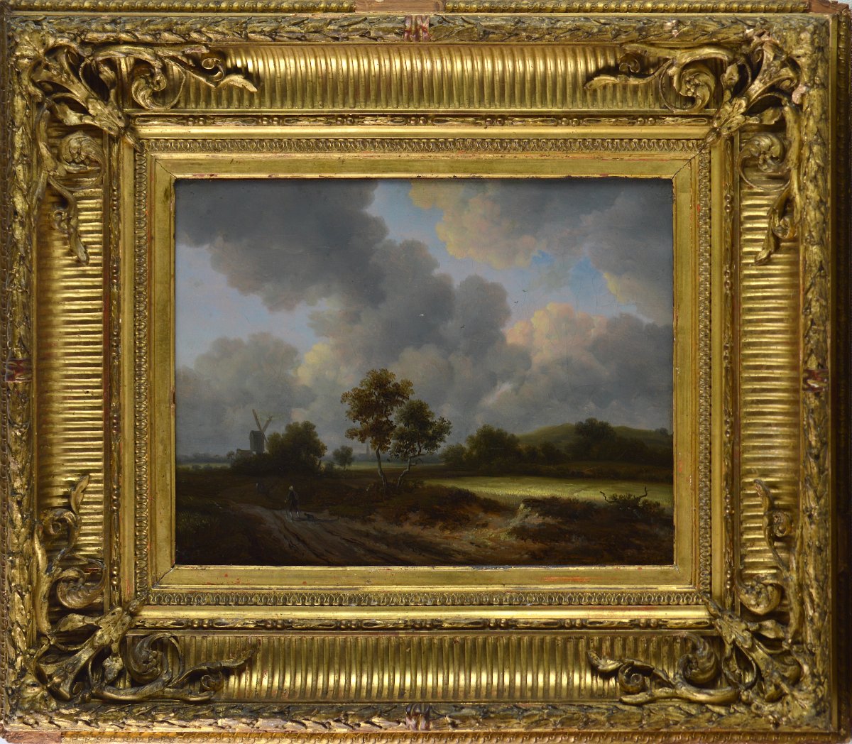 Jacob van Ruisdael (1628-1682) d'après. “Champ de céréales.”